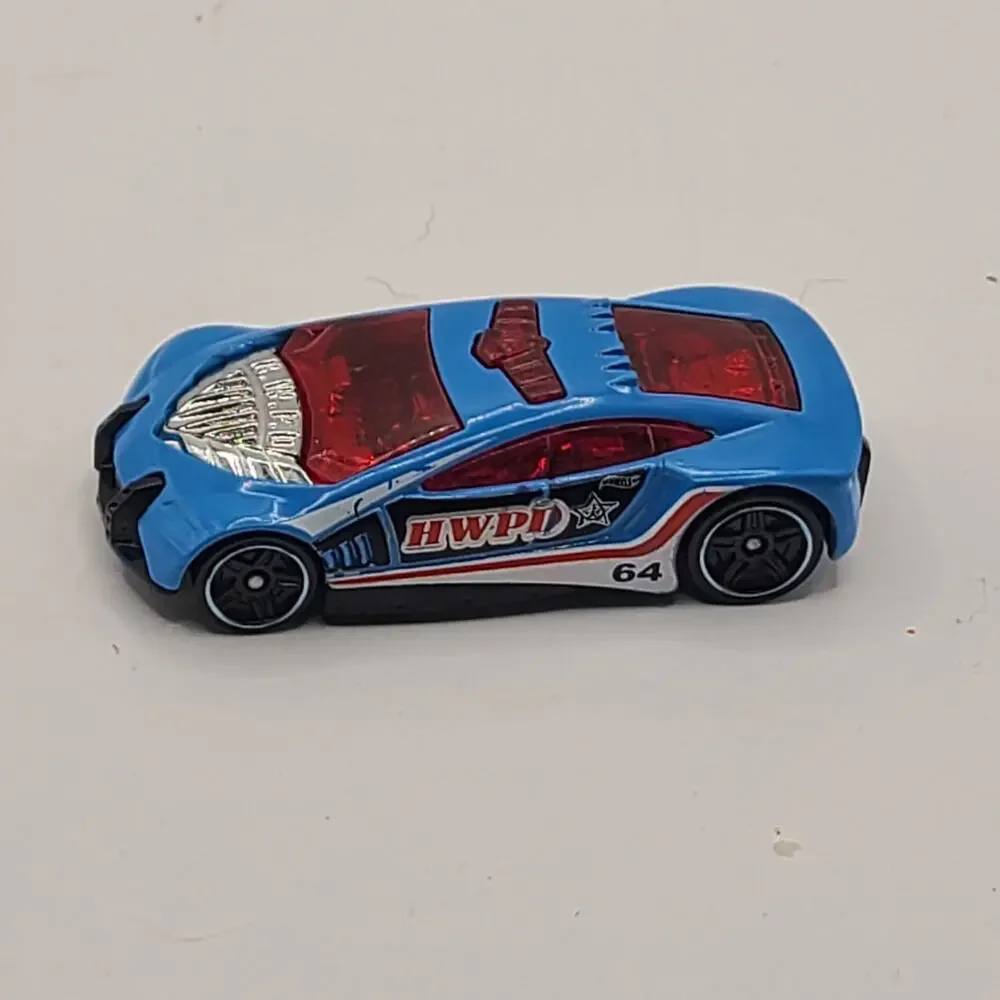 Hot Wheels Speed Trap Blue H.W.P.D. Die Cast Car 1:64—2010